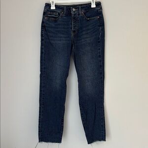 Old Navy Dark Wash High Rise OG Straight Jeans Size 4